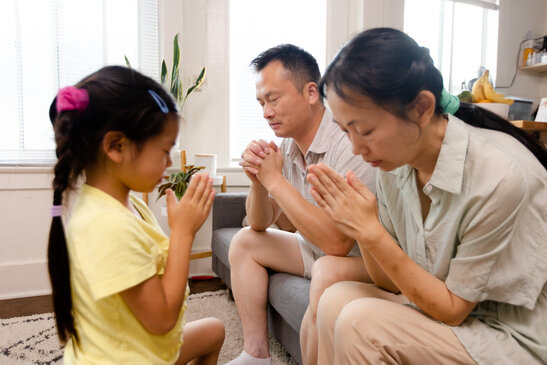 Family Praying Together