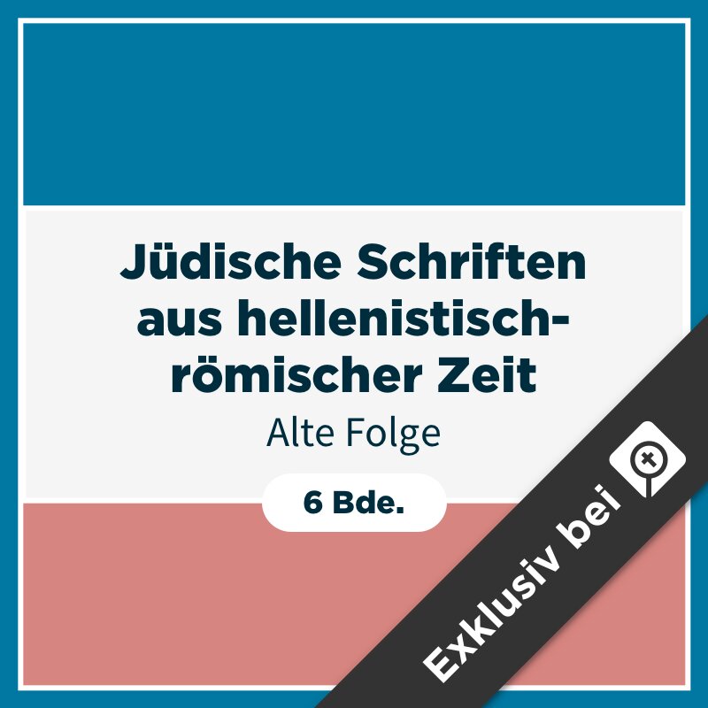 Jüdische Schriften aus hellenistisch-römischer Zeit: Alte Folge (JSHRZ) (6 Bde.)