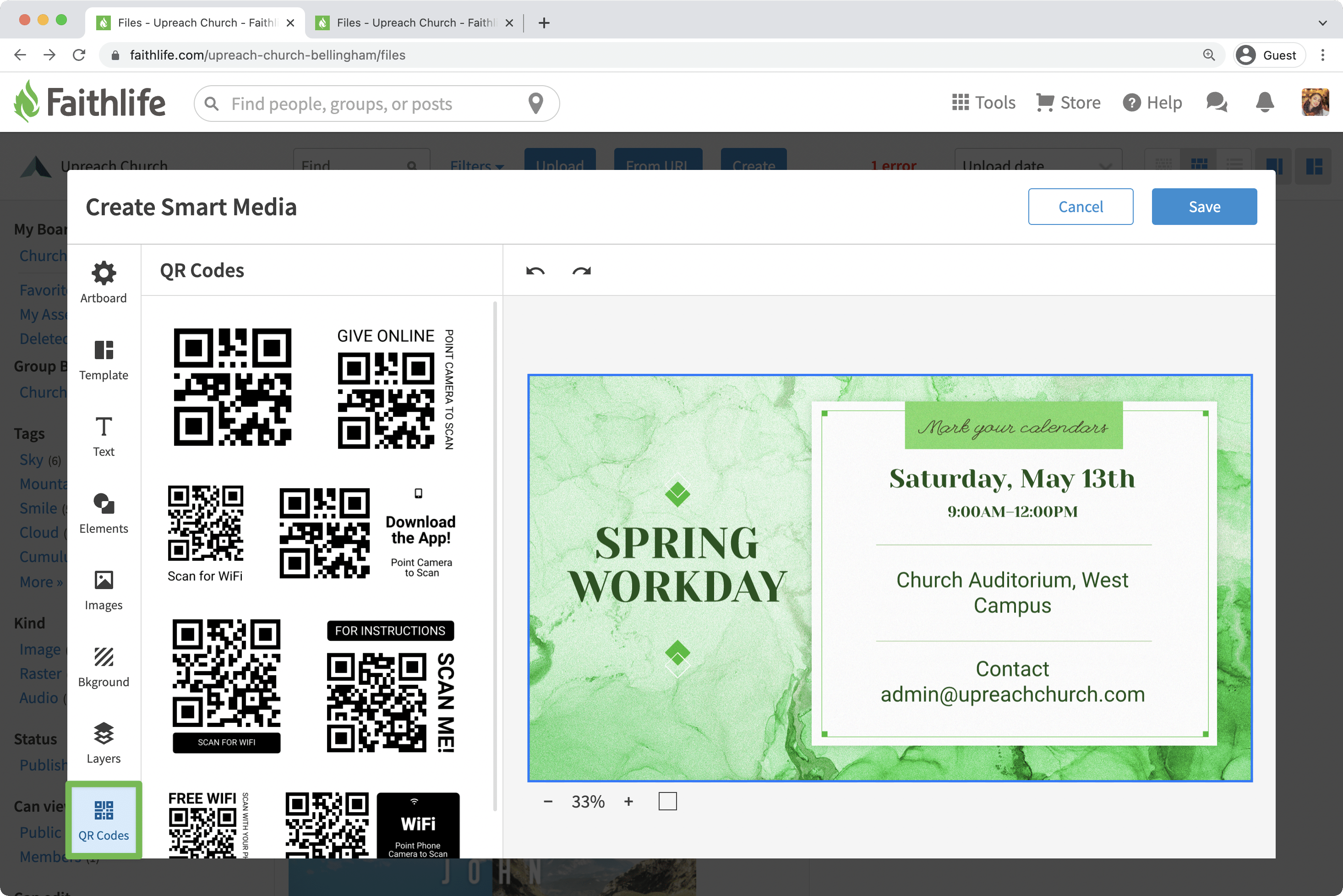 Add QR Codes