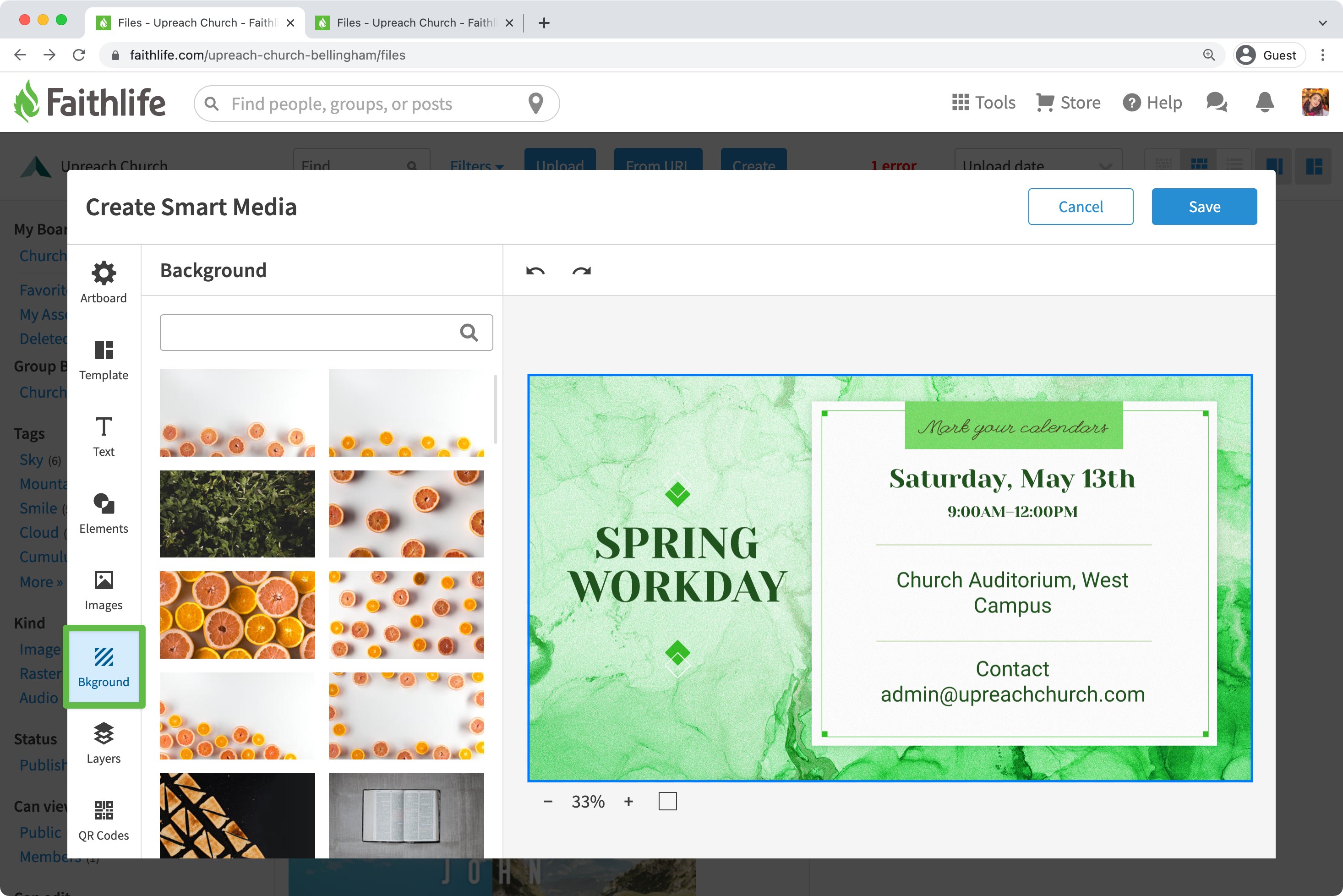 Add background image