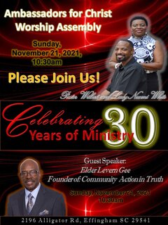 Pastors Anniversary 2021