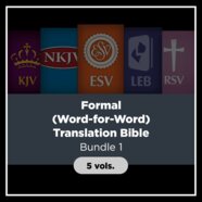 Formal Word for Word Translation Bible Bundle 1 5 Vols Verbum