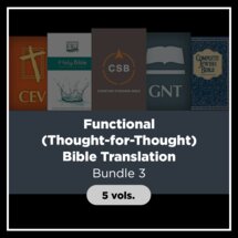 Functional (Thought-for-Thought) Bible Translation Bundle 3, 5 vols.