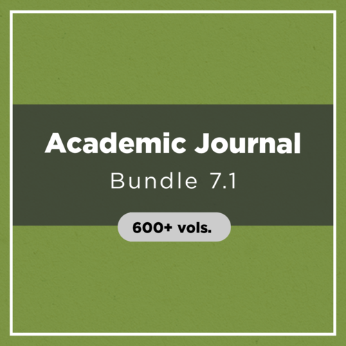 Academic Journal Bundle 7.1 (600+ vols.)