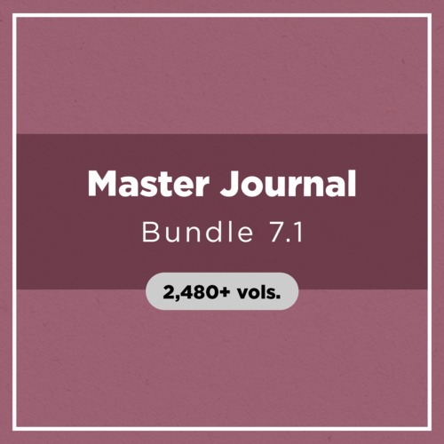 Master Journal Bundle 7.1 (2,480+ vols.)