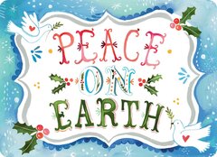 MPNX15 Madison Park Greetings Katie Daisey Sweet Notes Holiday Christmas Peace On Earth Dove Cards Hand Lettering 82393.1350330269.1200.1200
