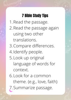 5 Helpful Bible Study Tips