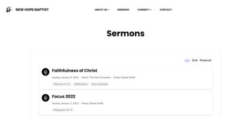 Sermons Page