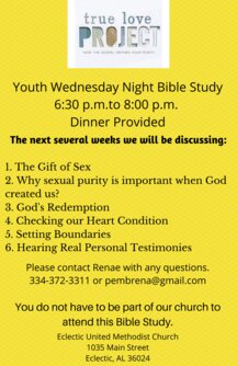 Youth Wednesday Night Bible Study