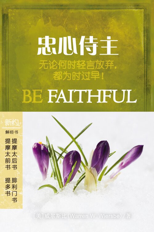 忠心侍主：提摩太前书/提摩太后书/提多书/腓利门书（简体）Be Faithful: 1&2 Timothy, Titus, Philemon (Simplified Chinese)