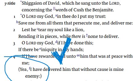 Good Formatting In Psalms Proc