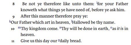 KJV1900- Matthew6.9 Formatting Error Proc