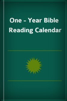 One-Year Bible Reading Calendar