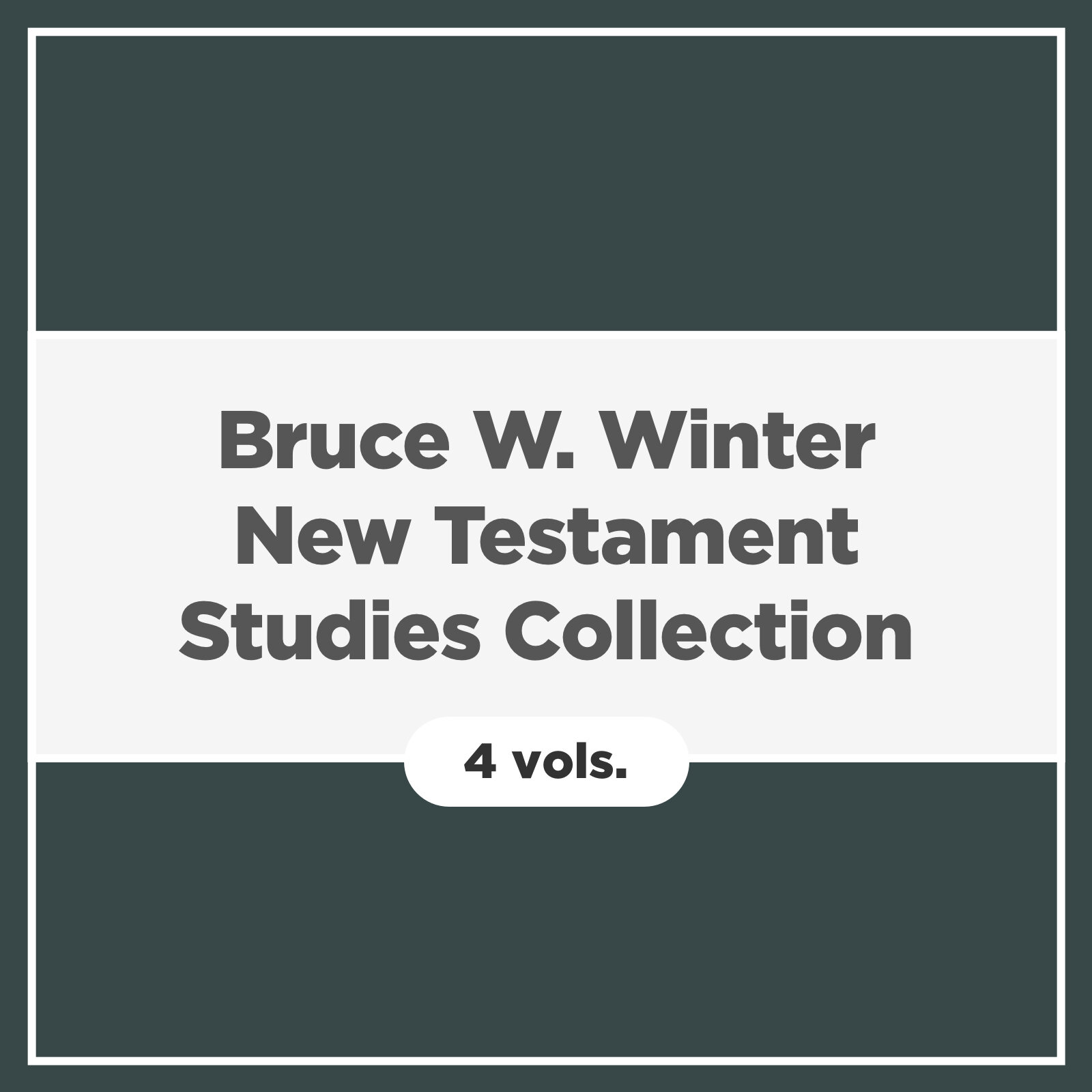 Bruce W. Winter New Testament Studies Collection (4 vols.)