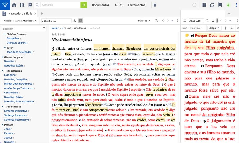 Navegador de Biblia Verbum 9 português