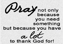 Pray Not Only