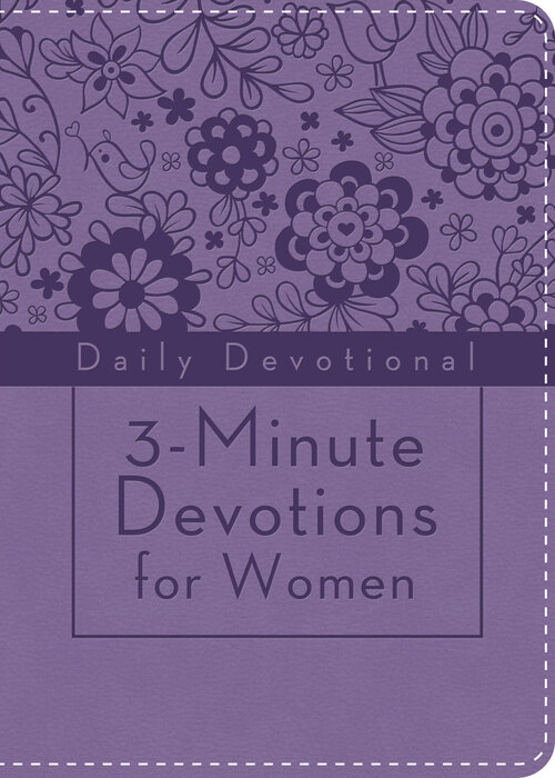 3-Minute Devotions for Women: Daily Devotional (purple)