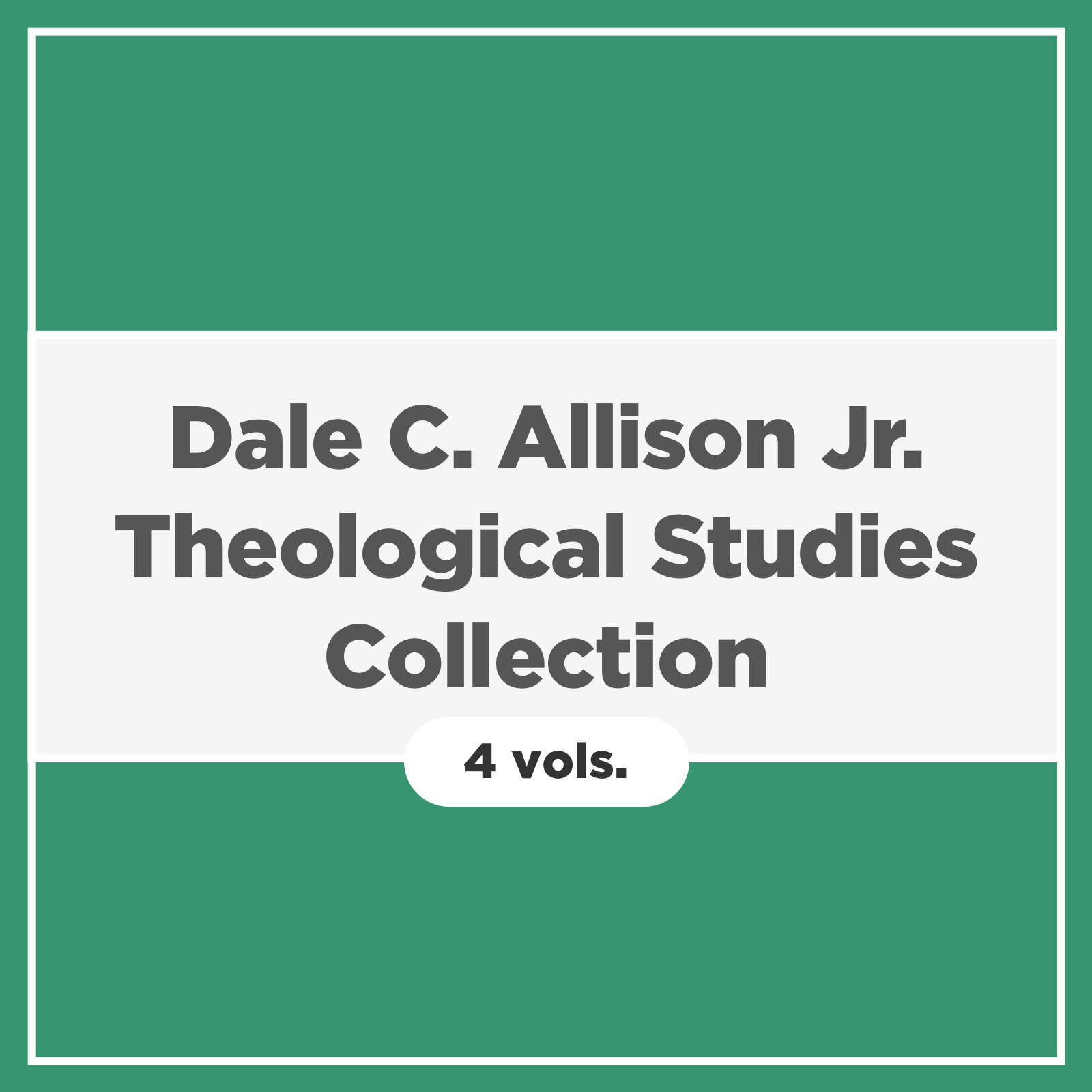 Dale C. Allison Jr. Theological Studies Collection (4 vols.)