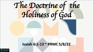 The Doctrine Of The Holiness Of God Title Slide.Jpg
