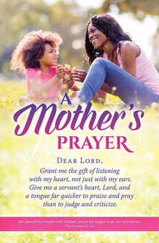 A Mothers Prayer Bulletin