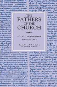 The Works of Saint Cyril of Jerusalem, vol. 2