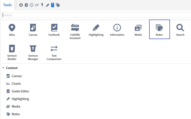 Notes Tool