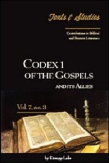 Codex 1 of the Gospels and Its Allies