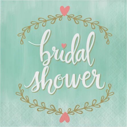 Bridal+Shower+6.5%22+Tissue+Disposable+Napkins