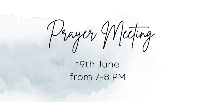 Prayer Meeting 19Th June