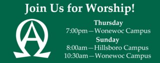 Worship Times - After Pentecost