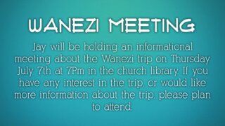 Wanezi Meeting