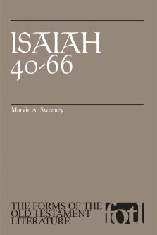 Isaiah 40–66 (Forms of the Old Testament Literature | FOTL)