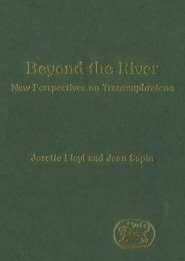 Beyond the River: New Perspectives on Transeuphratene