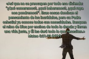Mateo 6 31-33