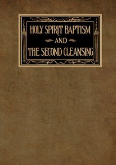 Holy Spirit Baptism and The Second Cleansing