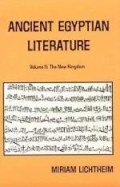 Ancient Egyptian Literature, vol. 2