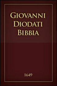 Italian Language Bible, La Sacra Bibbia, New Diodati, Blue  Hardcover,Italian