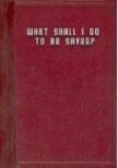 What Shall I Do to Be Saved?