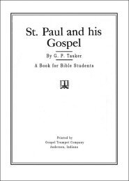 St. Paul and His Gospel