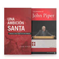 Sermones de John Piper y Una ambición santa (225 sermones, 3 vols.)