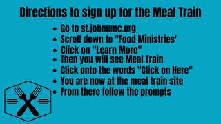 Directions to get to the Meal Train