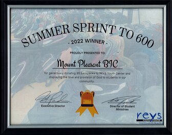 Summer Sprint Winner