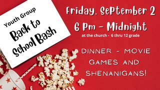Youth Group Back To School Bash