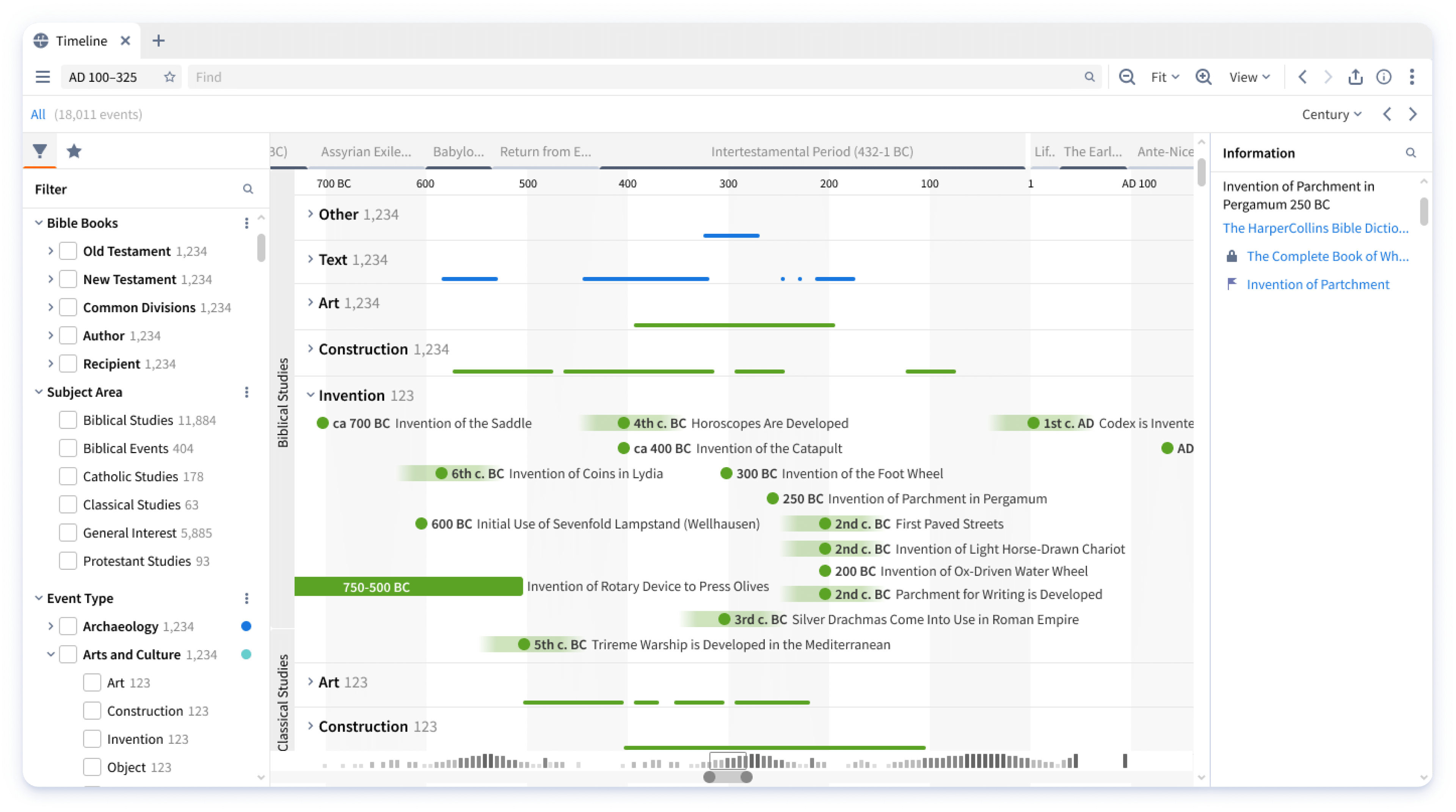 Logos 10 Biblical Intertextuality screen shot