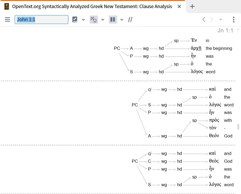 Opentext Structure of John 1:1