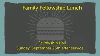Family Fellowship Lunch