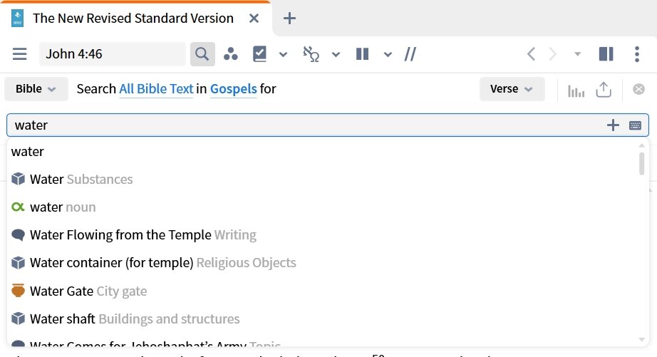 Inline Search – Logos Help Center