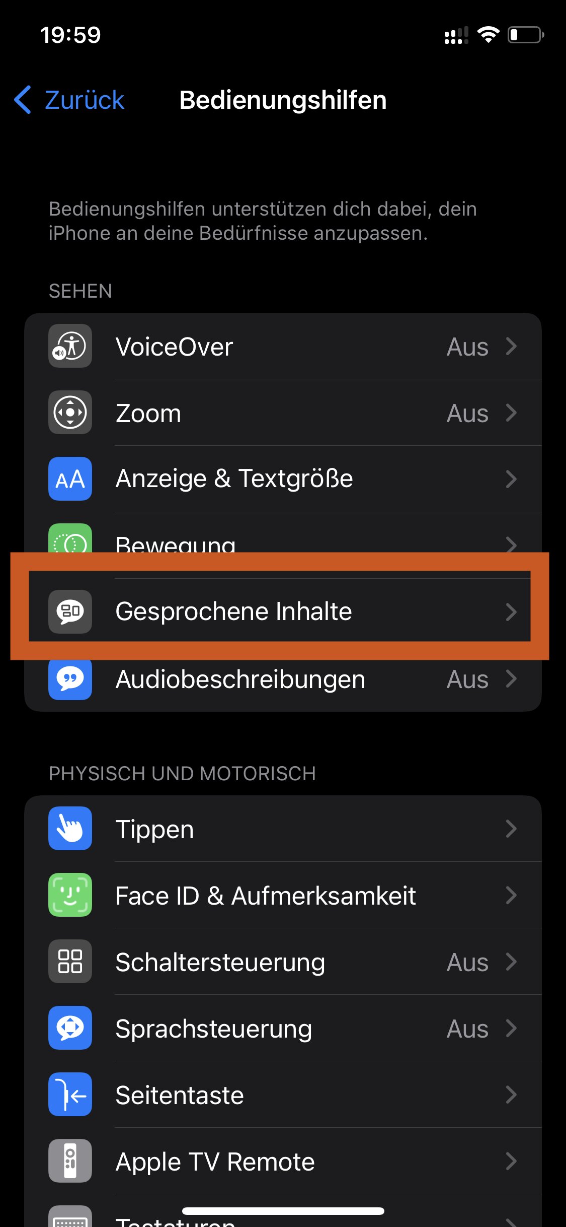 Gesprochener Inhalt