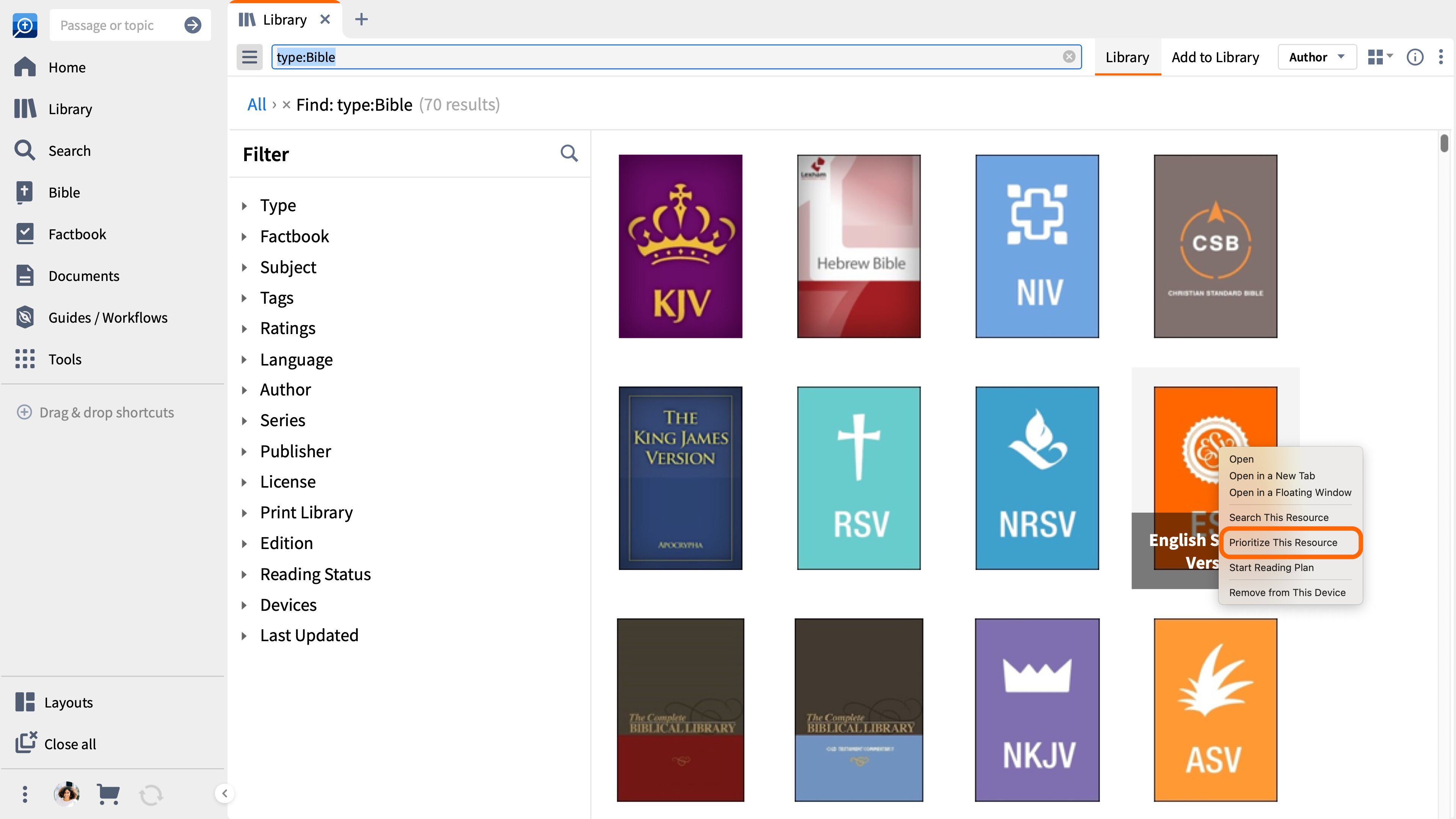2. How to Read Your Bible in Logos – Logos Help Center