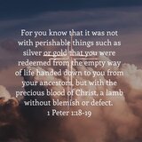 1 Peter 1:18-19
